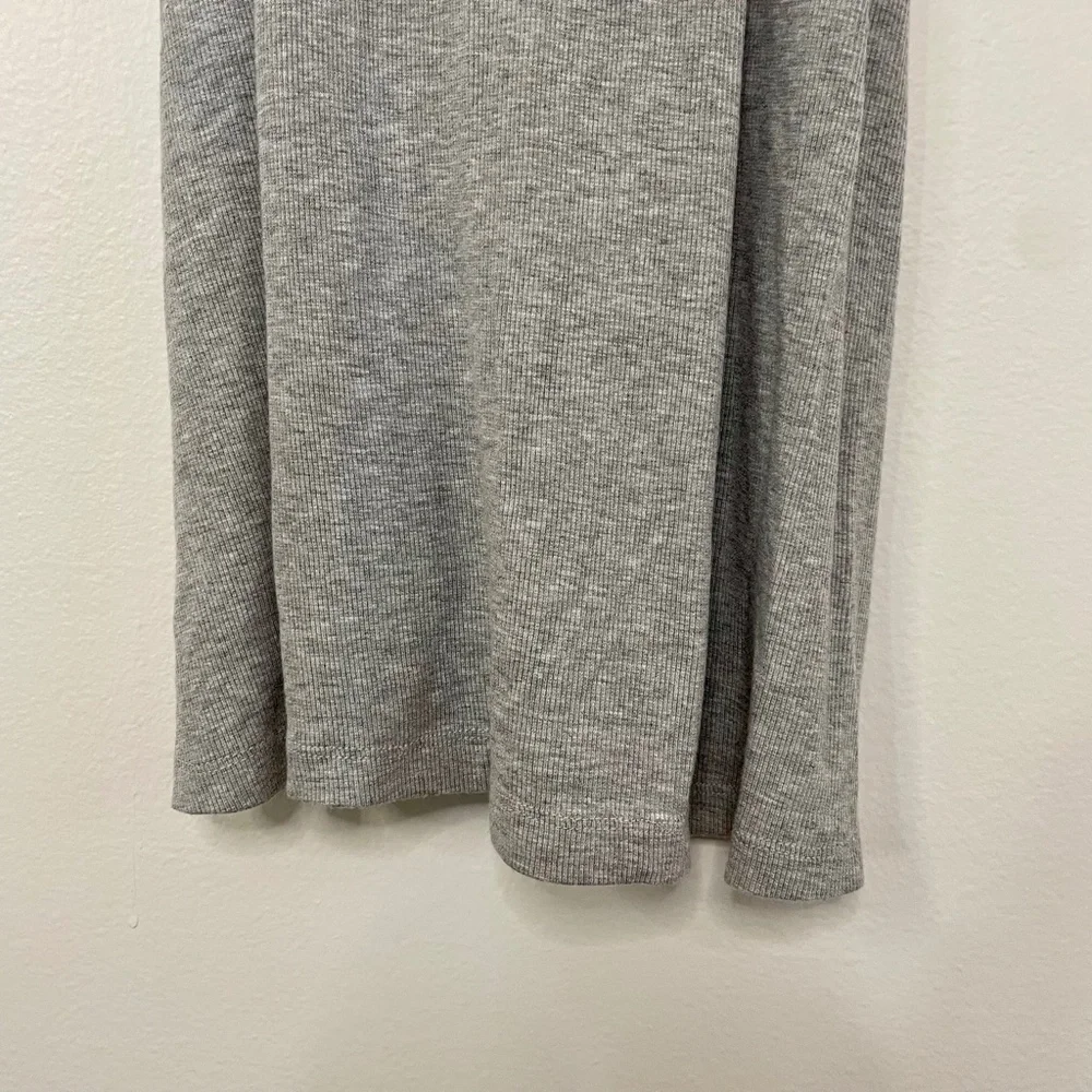 Grey Ribbed Racerback Tank Dress - Picture 8 of 15